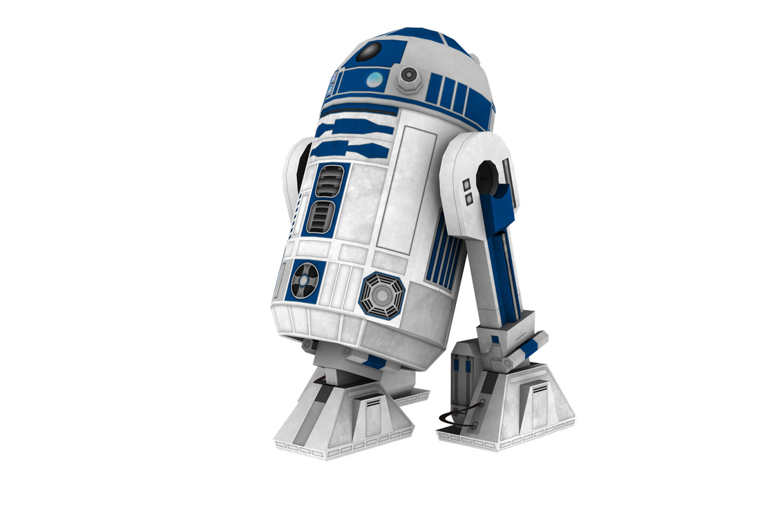 Star Wars R2D2 scale paper model kit