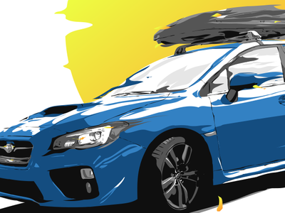 Subaru WRX digital illustration