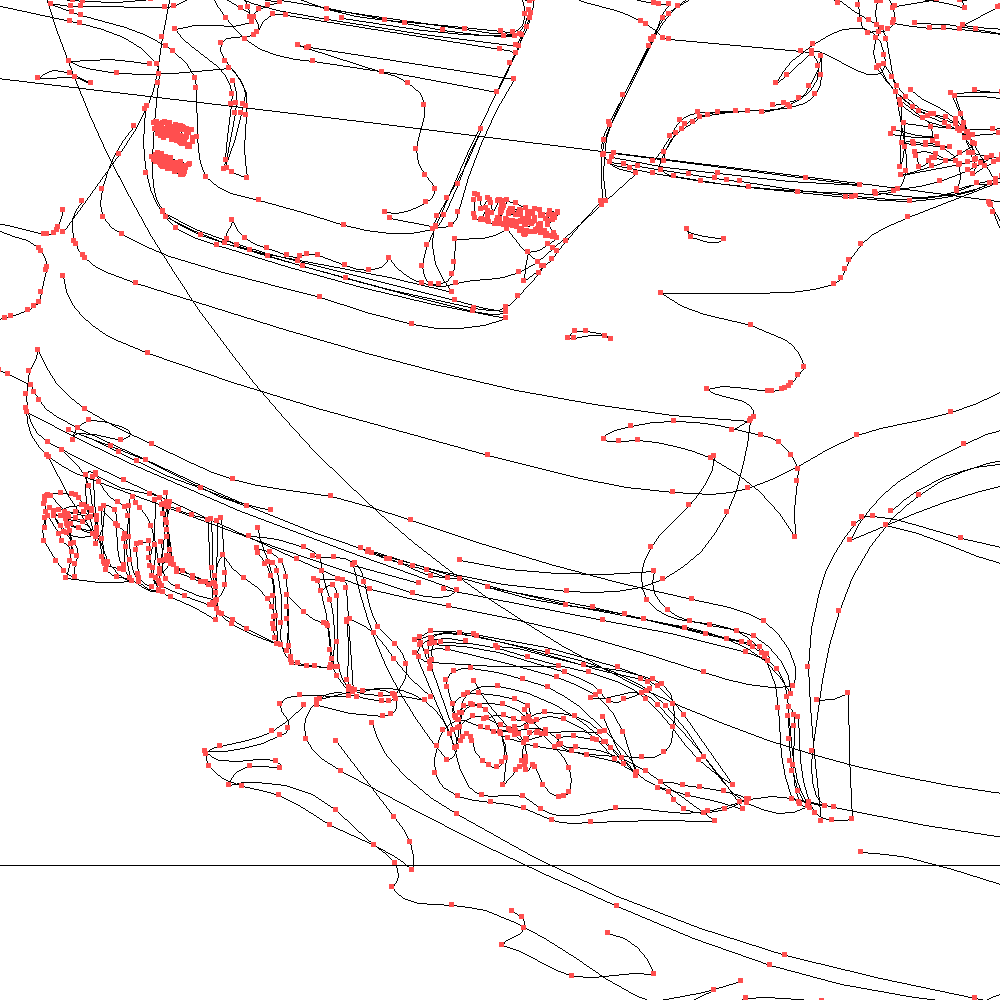 Subaru WRX Impreza illustration vector lines details