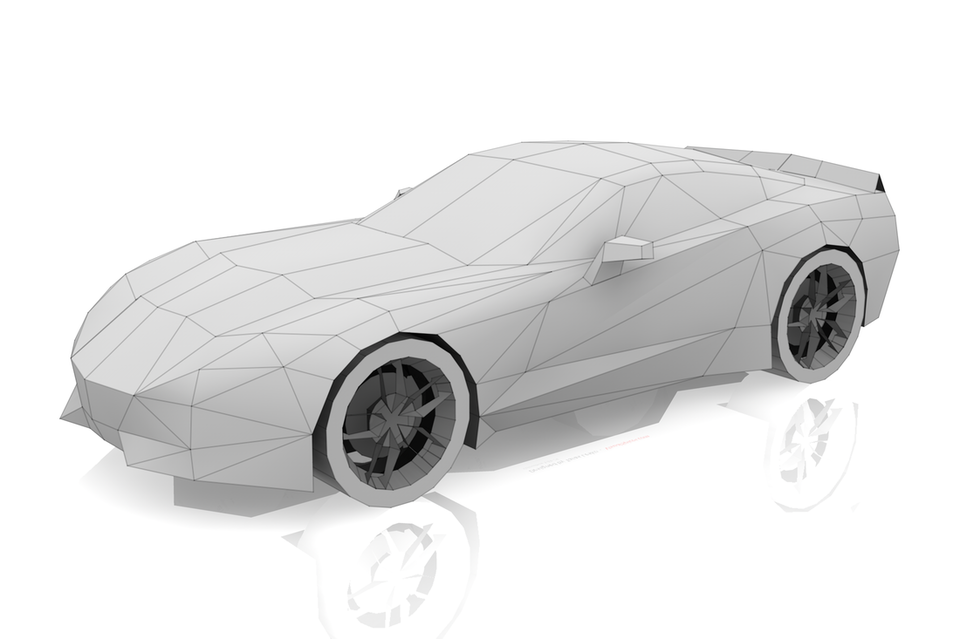 Corvette DIY scale model kit