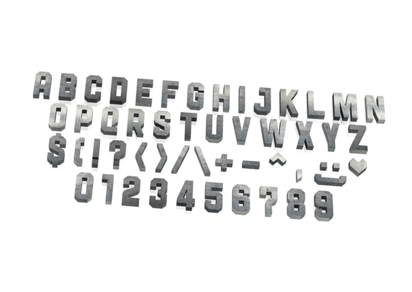 Papercraft typography