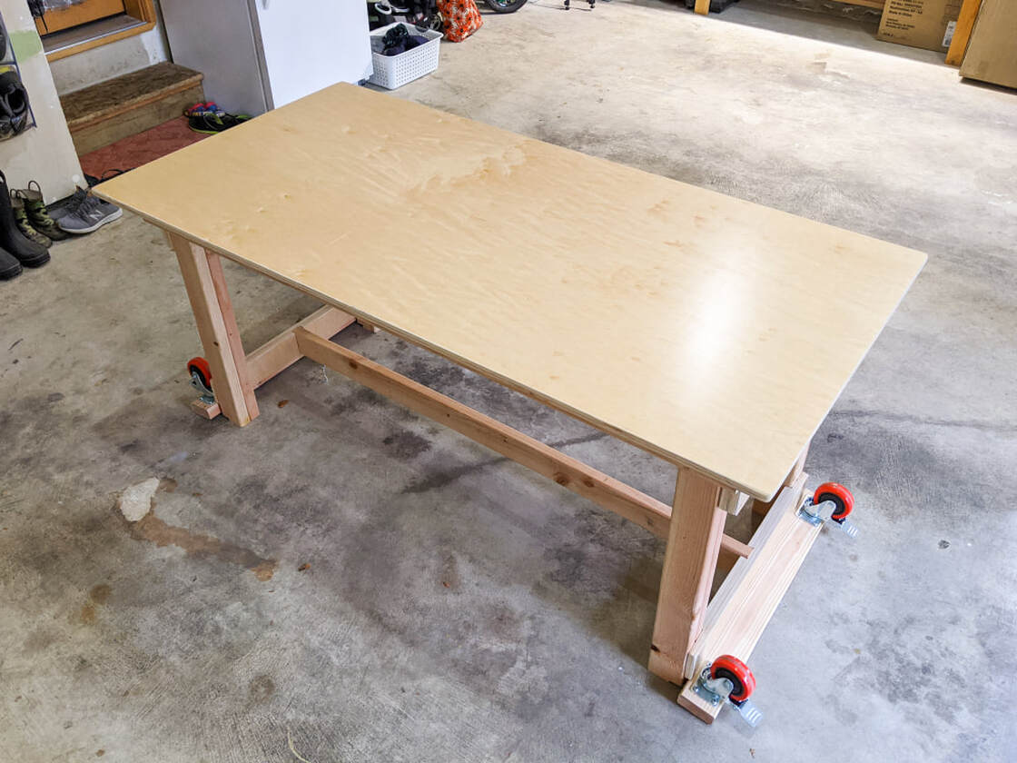 Foldable Workshop Table Diy Woodworking Engineering Visualspicer